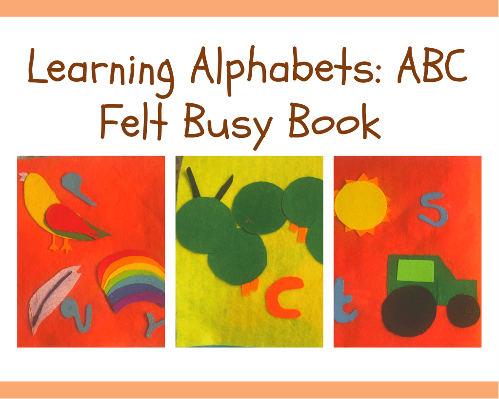 Learning English Letters: ABC Felt Activity&nbsp;Book