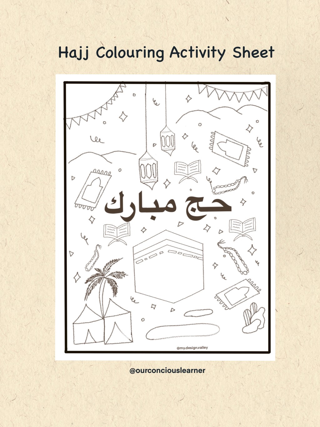 Hajj Colouring Activity Sheet&nbsp;Freebie