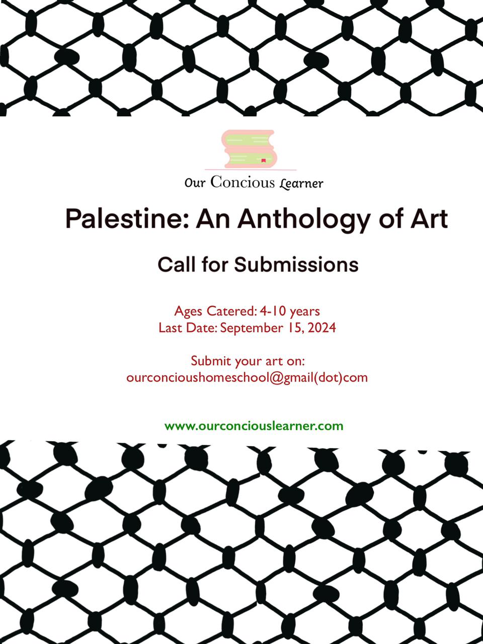 Call For Submissions! Palestine : An Anthology of&nbsp;Art