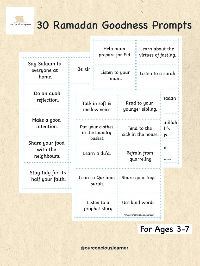30 Ramadan Goodness&nbsp;Prompts